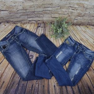 2 pair Amethyst jeans